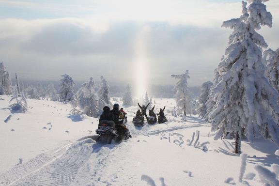 Sneeuwscootersafari