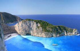 Shipswreck Beach in Zakynthos